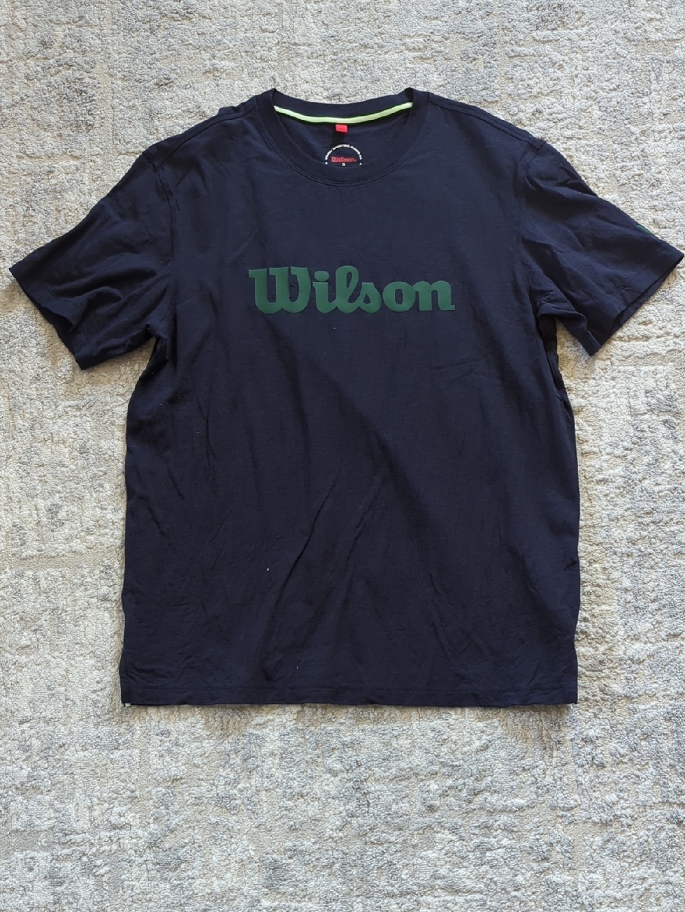 Wilson Navy Short Sleeve Logo Tee Size Small